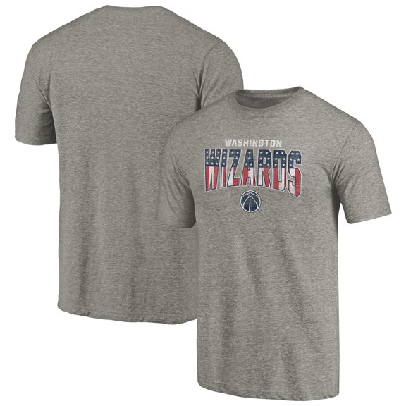 Men's Gray Washington Wizards Freedom Tri-Blend T-Shirt