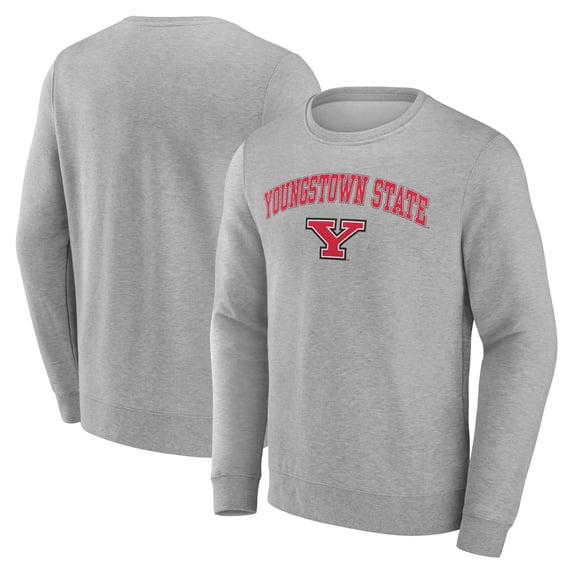 Men's Gray Youngstown State Penguins Campus Sweatshirt