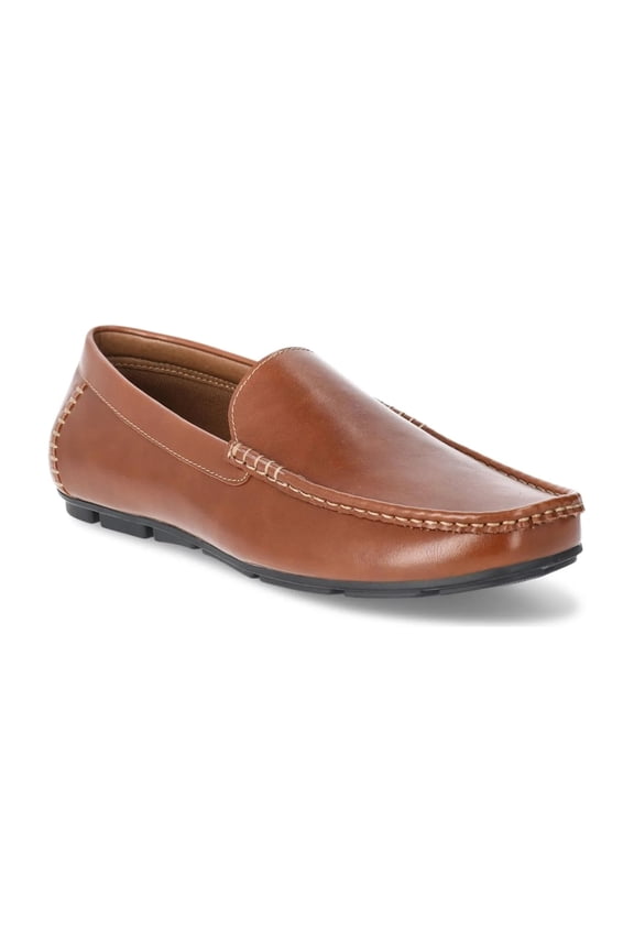 Men's Grayson Driver Loafers W/Memory Foam Insoles Size 10.5 Cognac