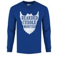 thumbnail image 1 of Men's Greatest Beard Long Sleeve Shirt - Bearded Cuddle Monster, 1 of 2