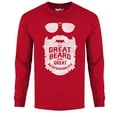 thumbnail image 1 of Men's Greatest Beard Long Sleeve Shirt - Great Beard Comes Great Responsibility, 1 of 2