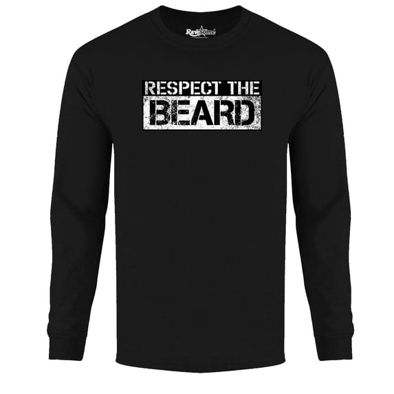 Men's Greatest Beard Long Sleeve Shirt - Respect The Beard