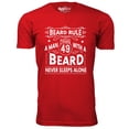 thumbnail image 1 of Men's Greatest Beard T-Shirt - Beard Rule A Man 49 With A Beard, 1 of 2