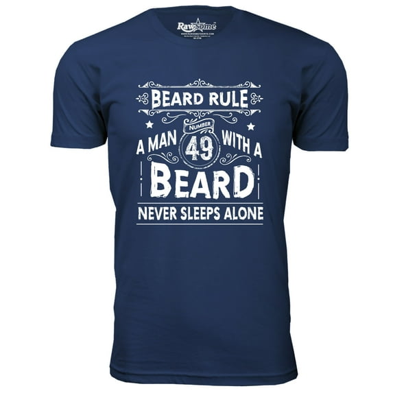 Men's Greatest Beard T-Shirt - Beard Rule A Man 49 With A Beard