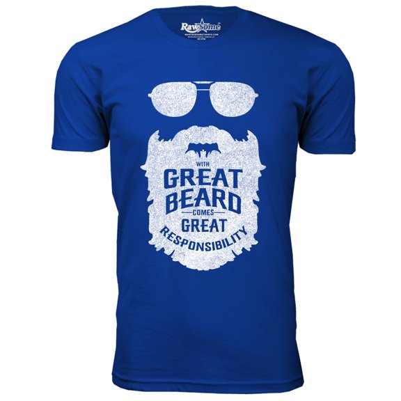 Men's Greatest Beard T-Shirt - Great Beard Comes Great Responsibility