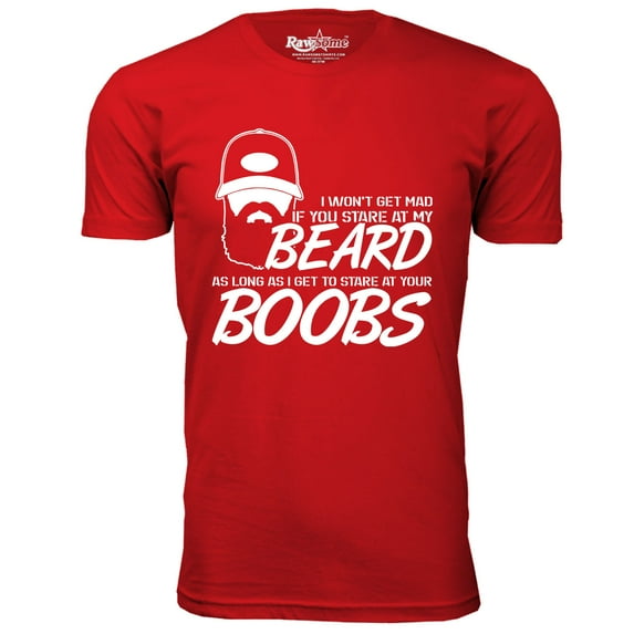 Men's Greatest Beard T-Shirt - If You Stare at My Beard