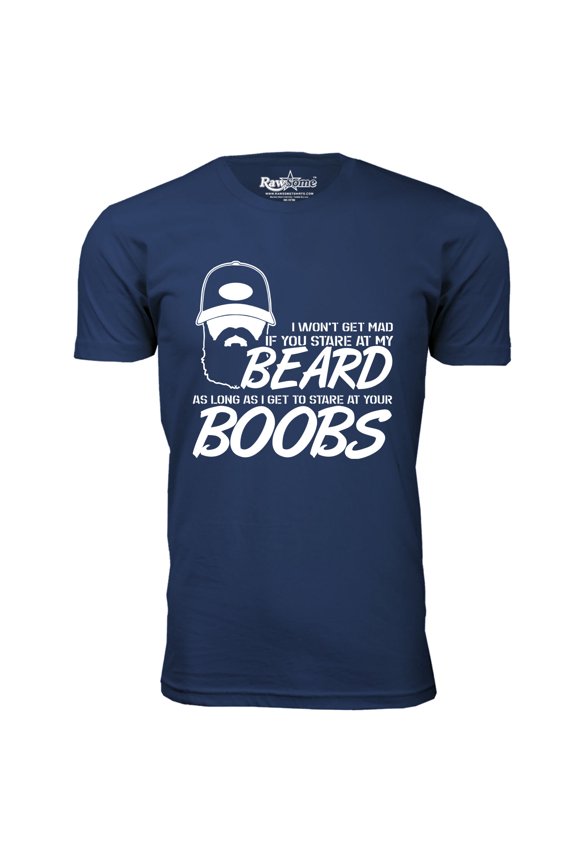 Men's Greatest Beard T-Shirt - If You Stare at My Beard