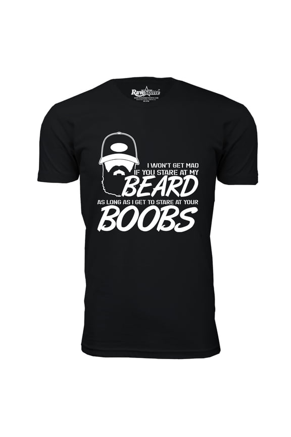 Men's Greatest Beard T-Shirt - If You Stare at My Beard