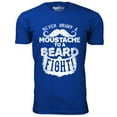 thumbnail image 1 of Men's Greatest Beard T-Shirt - Never Bring a Moustache to a Beard Fight, 1 of 2