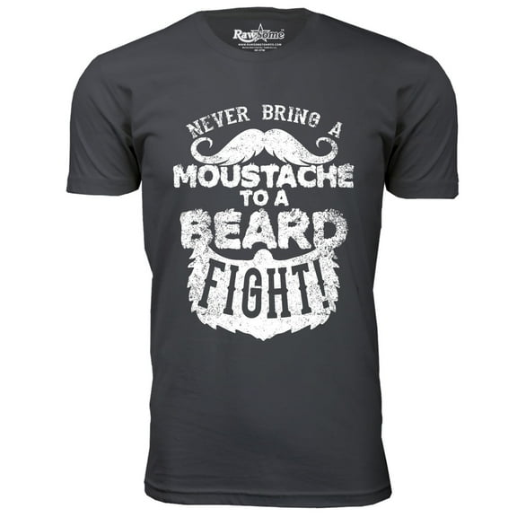 Men's Greatest Beard T-Shirt - Never Bring a Moustache to a Beard Fight
