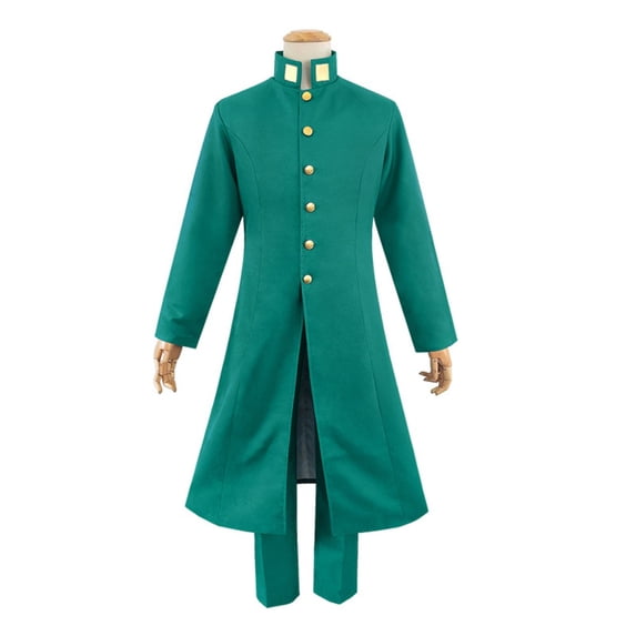 Men's Green Anime Style School Uniform Outfit Japanese Student Battle Suit Set
