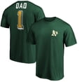 thumbnail image 1 of Men's Green Athletics Number One Dad T-Shirt, 1 of 3