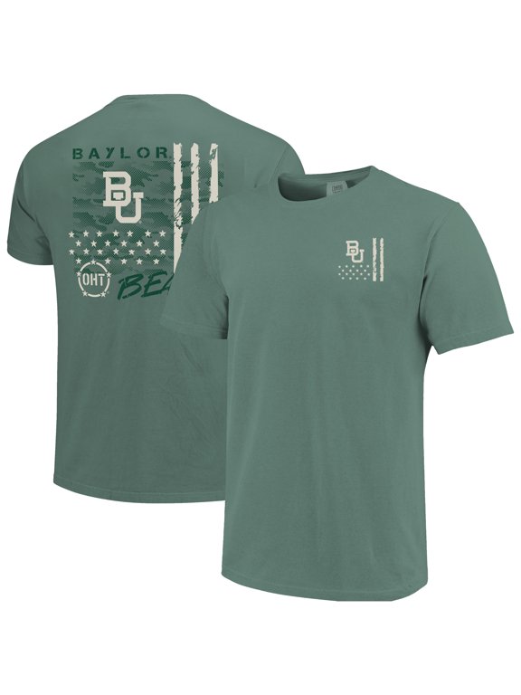 Men's Green Baylor Bears Comfort Colors OHT Camo Overlay T-Shirt