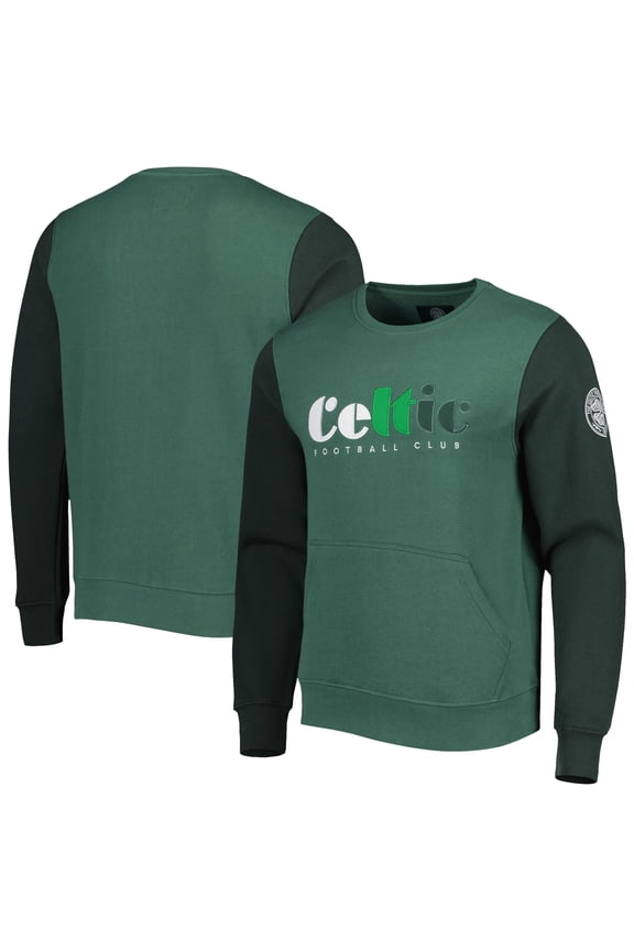 Men's Green Celtic Kangaroo Pullover Sweatshirt
