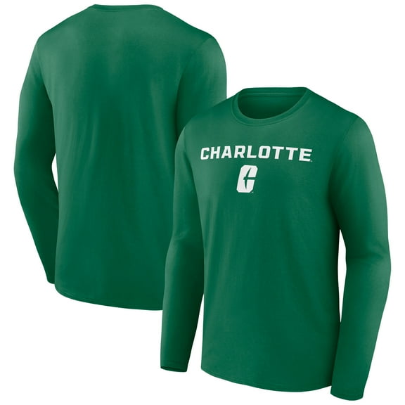 Men's Green Charlotte 49ers Campus Long Sleeve T-Shirt