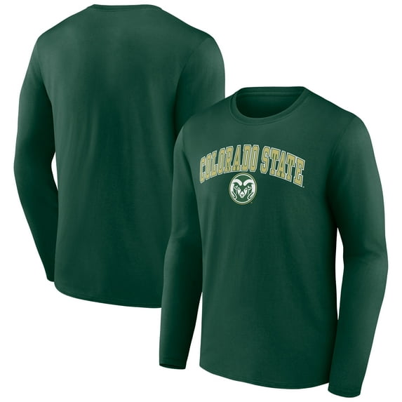 Men's Green Colorado State Rams Campus Long Sleeve T-Shirt