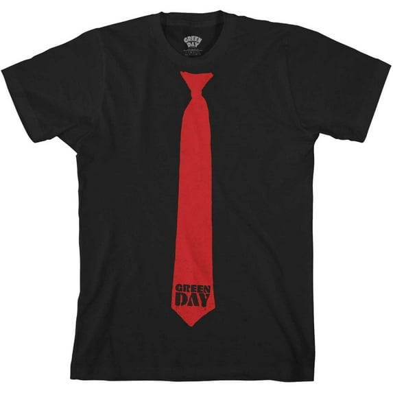 Men's Green Day Tie T-shirt XX-Large Black