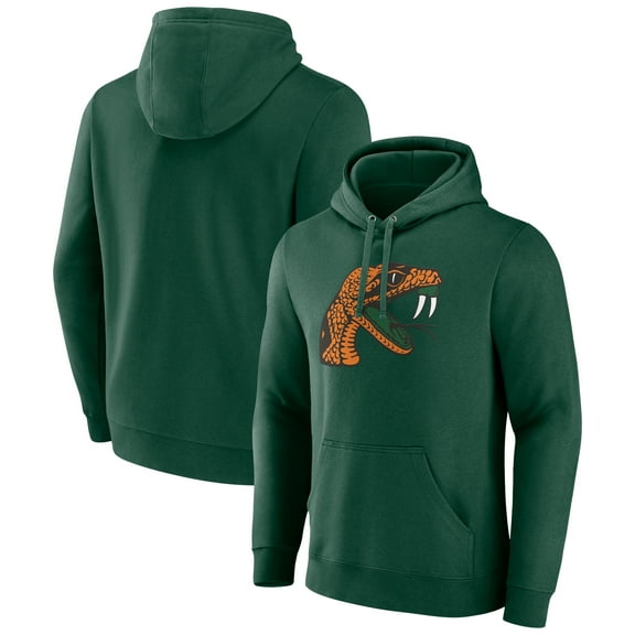 Men's Green Florida A&M Rattlers Primary Logo Pullover Hoodie