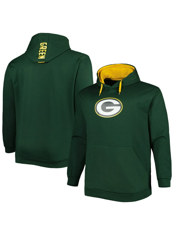 Men's Green Green Bay Packers Big & Tall Logo Pullover Hoodie