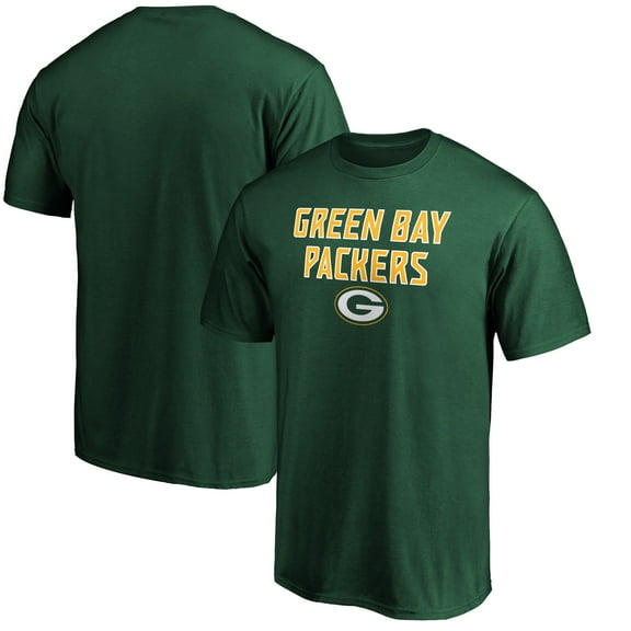 Men's Green Green Bay Packers Game Day Stack T-Shirt