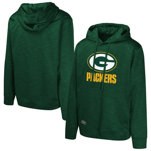 Men's Green Green Bay Packers Streak Fleece Pullover Hoodie