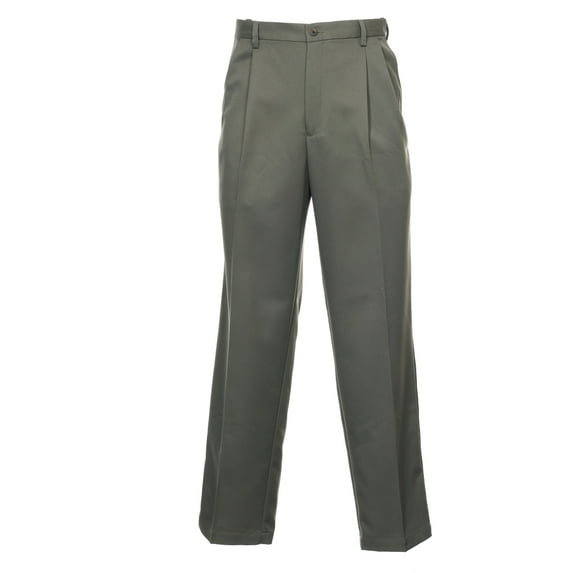 Men's Green Heather Pleated Pants