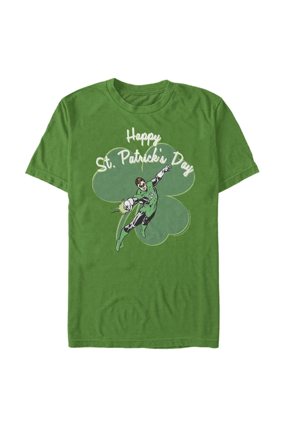 Men's Green Lantern Happy St. Patrick's Day Graphic Tee Kelly Green X Large