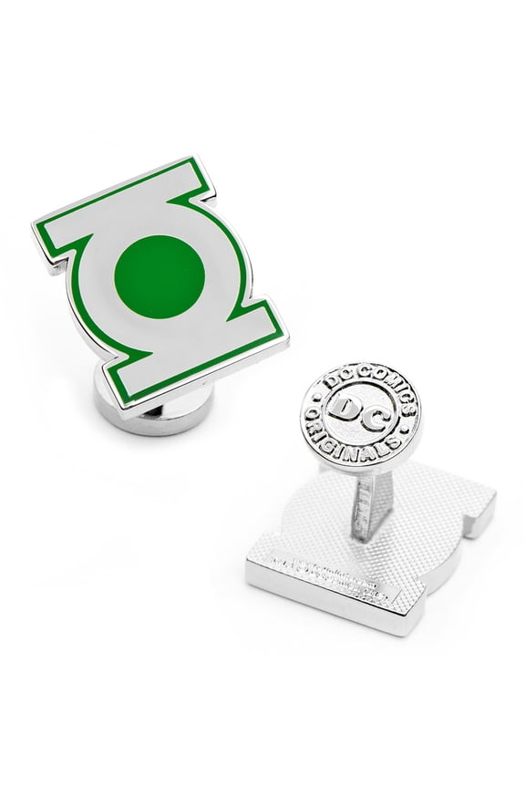 Men's Green Lantern Symbol Cufflinks
