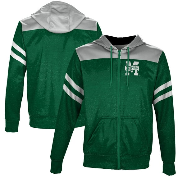 Men's Green Manhattan Jaspers Full-Zip Hoodie