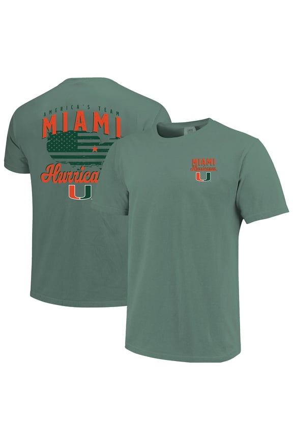 Men's  Green Miami Hurricanes America's Team T-Shirt