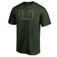 thumbnail image 1 of Men's Green Miami Hurricanes Static Logo T-Shirt, 1 of 3