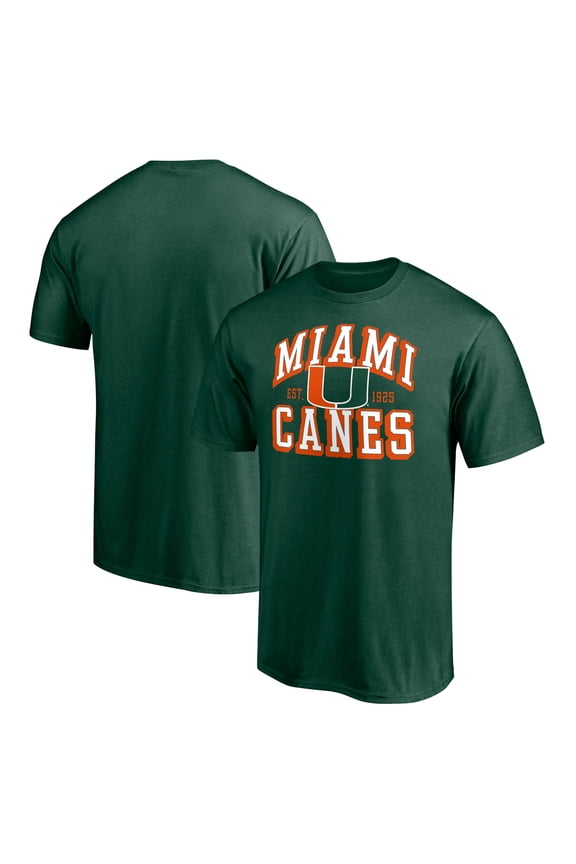 Men's Green Miami Hurricanes Winning Time T-Shirt