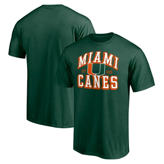 Men's Green Miami Hurricanes Winning Time T-Shirt