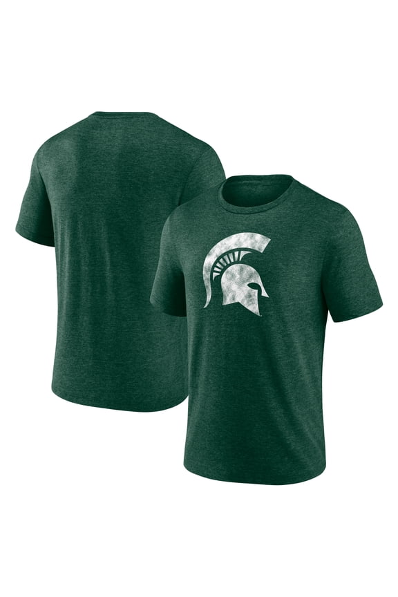 Men's Green Michigan State Spartans Classic Primary Tri-Blend T-Shirt