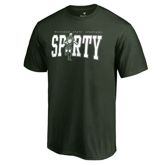 Men's Green Michigan State Spartans Hometown Collection Sparty T-Shirt