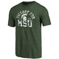 thumbnail image 1 of Men's Green Michigan State Spartans Hometown Collection Victory MSU Tri-Blend T-Shirt, 1 of 2