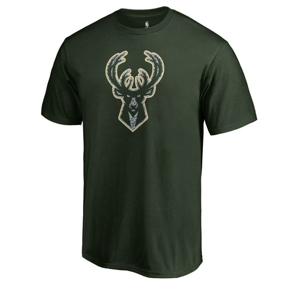 Men's Green Milwaukee Bucks Static Logo T-Shirt