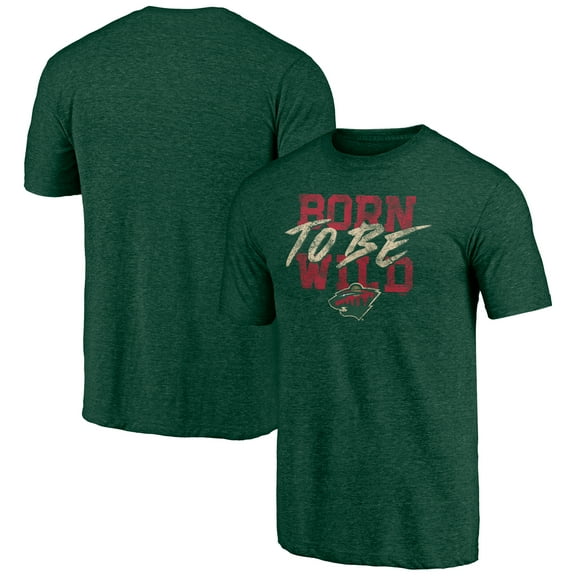 Men's  Green Minnesota Wild Shoot to Score Tri-Blend T-Shirt