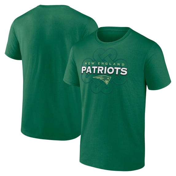 Men's Green New England Patriots Celtic Luck T-Shirt