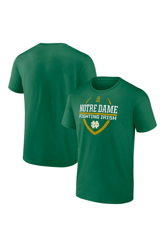 Men's Green Notre Dame Fighting Irish Football Fan T-Shirt