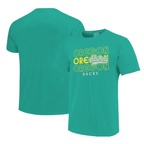 Men's Green Oregon Ducks Alumni Script Overlay T-Shirt