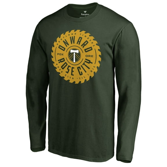Men's Green Portland Timbers Buzzsaw Long Sleeve T-Shirt