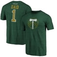 thumbnail image 1 of Men's Green Portland Timbers Greatest Dad Tri-Blend T-Shirt, 1 of 3