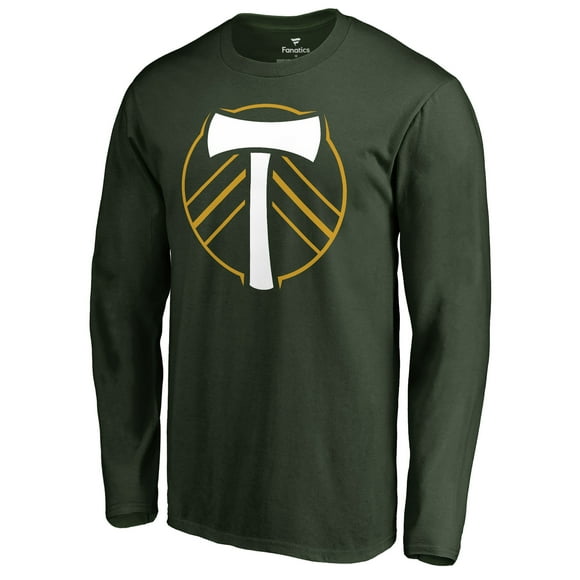 Men's Green Portland Timbers Primary Logo Long Sleeve T-Shirt