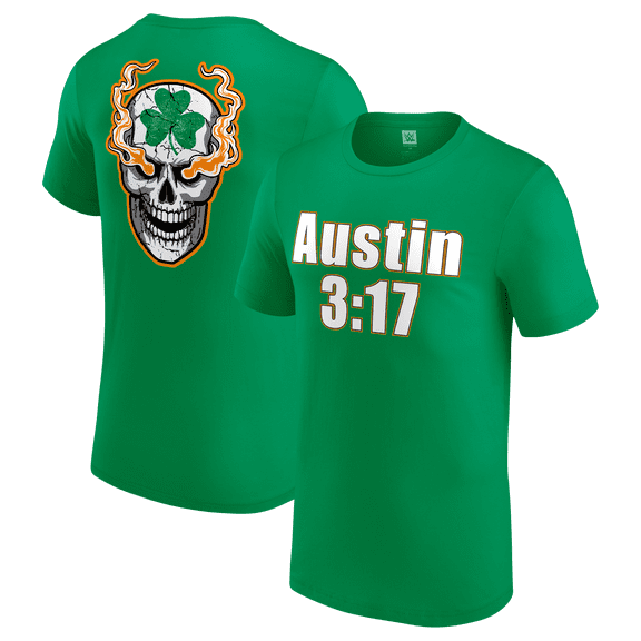 Men's Green "Stone Cold" Steve Austin St. Patrick's Day T-Shirt