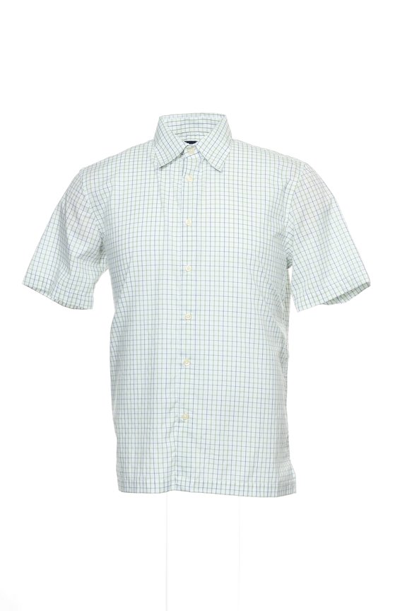 Men's Green Window Pane Button Down Shirt