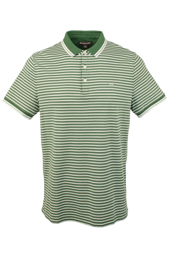 Men's Greenwich Striped Cotton Polo Shirt S