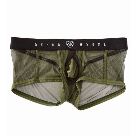 Men's Gregg Homme 140005 Erupt Enhancing Ring Mesh Trunk (Khaki M)