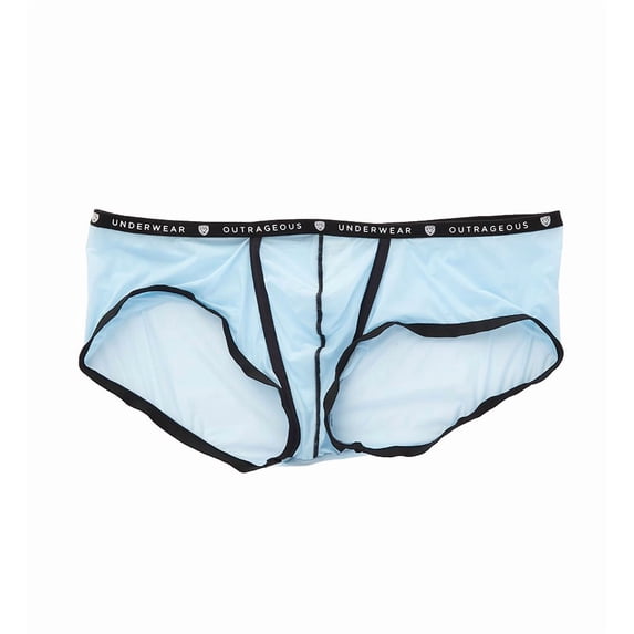 Men's Gregg Homme 162105 Bubble G'Homme Sheer Trunk (Sky Blue S)
