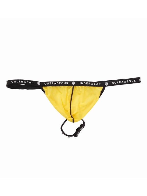Men's Gregg Homme 162116 Bubble G'Homme Detachable Snap Back Pouch w/C-Ring (Yellow XL)